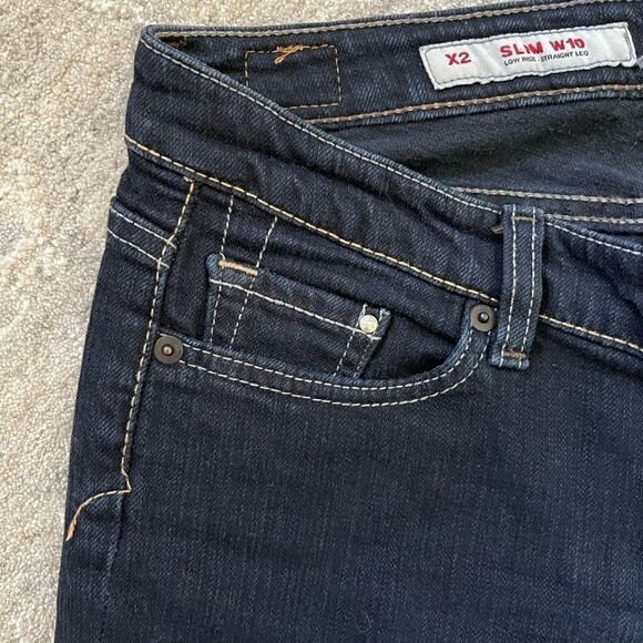Vintage Express X2 Slim W10 Jean Low Rise Straight Leg - Picture 9 of 12